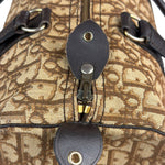 Christian Dior Brown Leather Trotter Boston Handbag