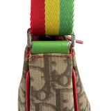 Christian Dior Vintage Monogram Rasta Trotter Messenger Bag