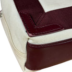 Balenciaga Canvas Maroon Cabas XS Tote Bag