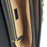 Gucci Black Leather Horsebit 1955 Shoulder Bag