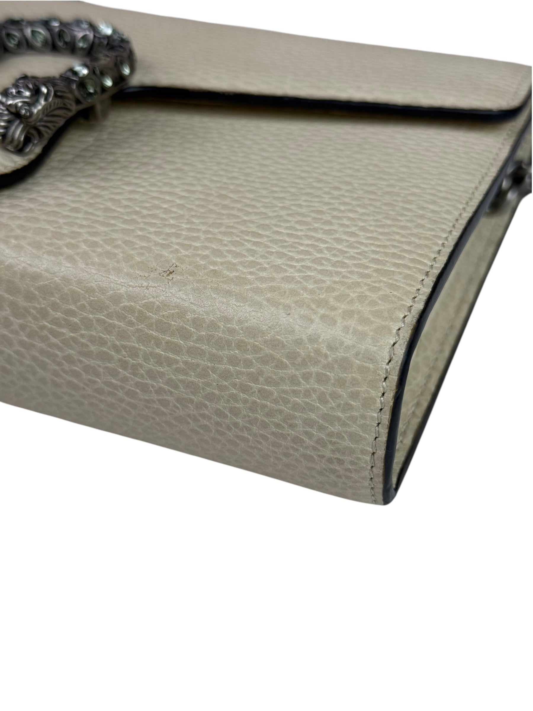 Gucci Beige Leather Dionysus Wallet On Chain