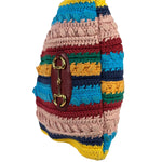 Gucci Horsebit Striped Crochet Tote Bag
