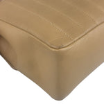 Chanel Vintage Tan Vertical Quilt Flap Shoulder Bag 1989