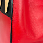 Louis Vuitton Red Leather City Steamer Handbag MM