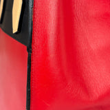Louis Vuitton Red Leather City Steamer Handbag MM