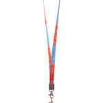 Chanel Coco Mark Nylon Strap Key Lanyard Blue