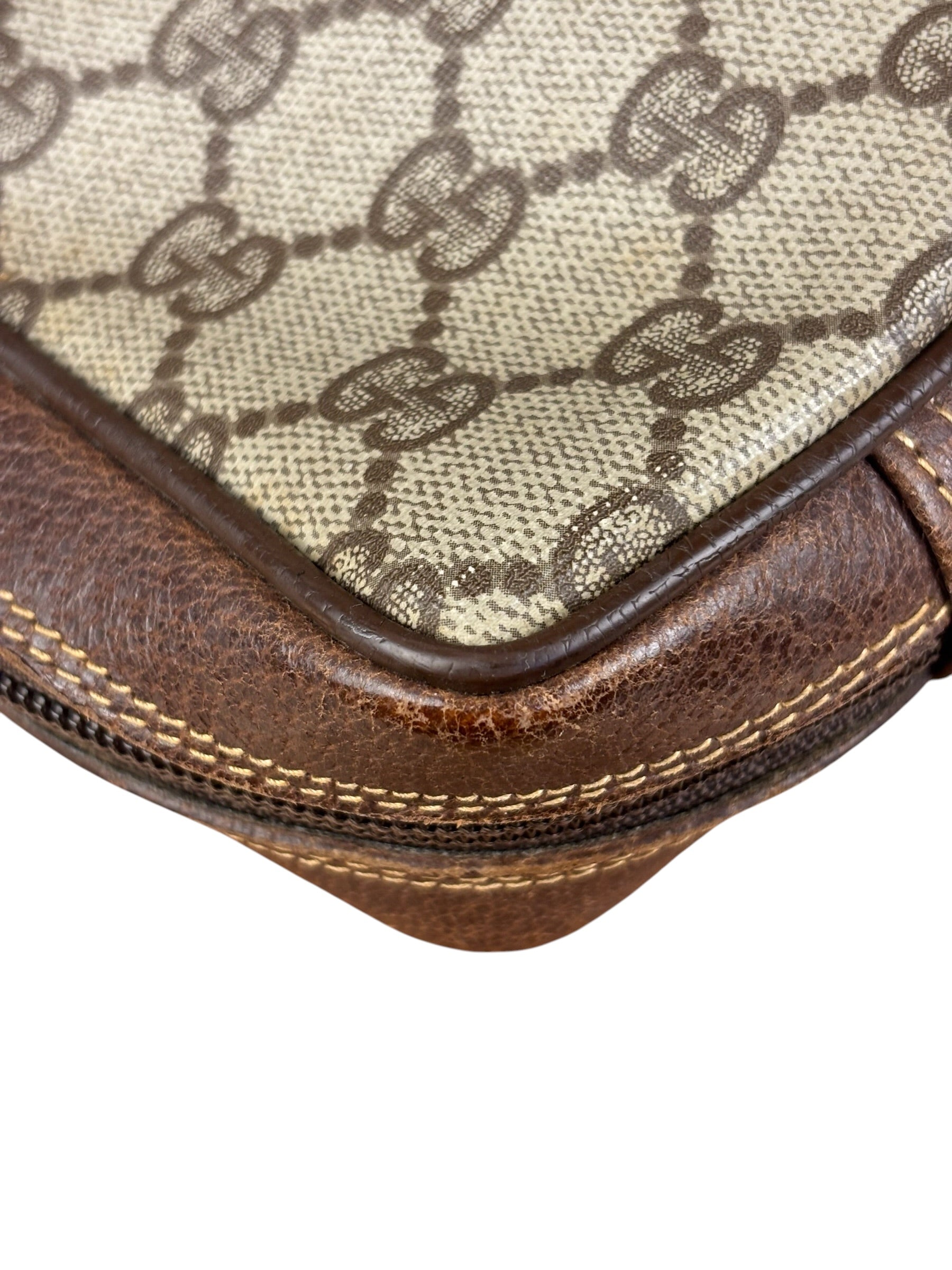 Gucci GG Vintage Coated Canvas Zip Pouch