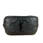 Saint Laurent Crocodile Embossed Marsupio Belt Bag