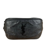 Saint Laurent Crocodile Embossed Marsupio Belt Bag