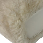 Fendi Cream Fur Lambskin Trim Micro Peekaboo Two-Way Bag