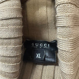 Gucci Vintage Brown Ribbed Turtle Neck Sweater