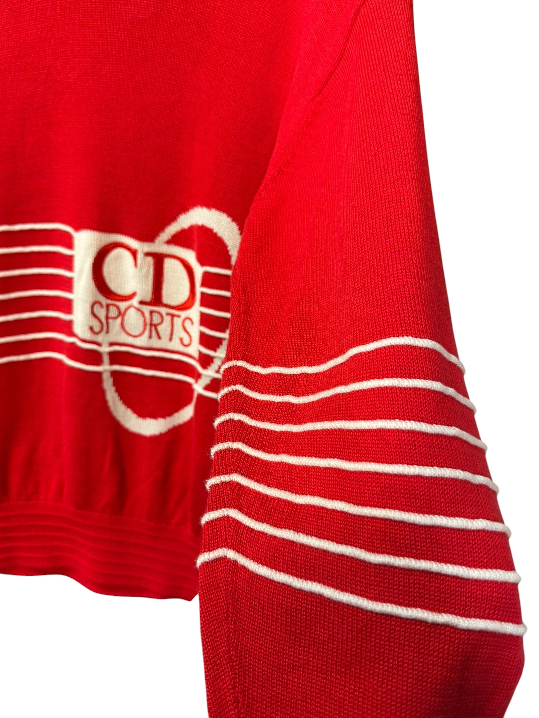 Christian Dior Sport Red Vintage Logo Sweater