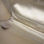 Chanel Metallic Silver Quilted Chain Around Clutch Shoulder Bag 2011
