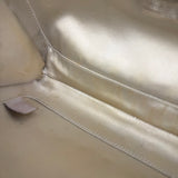 Chanel Metallic Silver Quilted Chain Around Clutch Shoulder Bag 2011