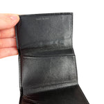 Balenciaga Black Neon Logo Compact Wallet
