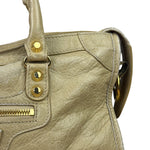 Balenciaga Beige Leather Le City Small Two-Way Bag