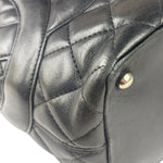 Chanel Black Quilted Leather CC Cambon Ligne Tote 2000s
