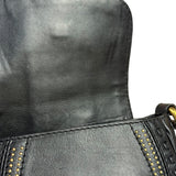 Gucci Black Leather Snaffle Bit Shoulder Bag