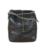 Chanel Black Caviar Chocolate Bar Shoulder Bag