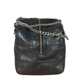 Chanel Black Caviar Chocolate Bar Shoulder Bag