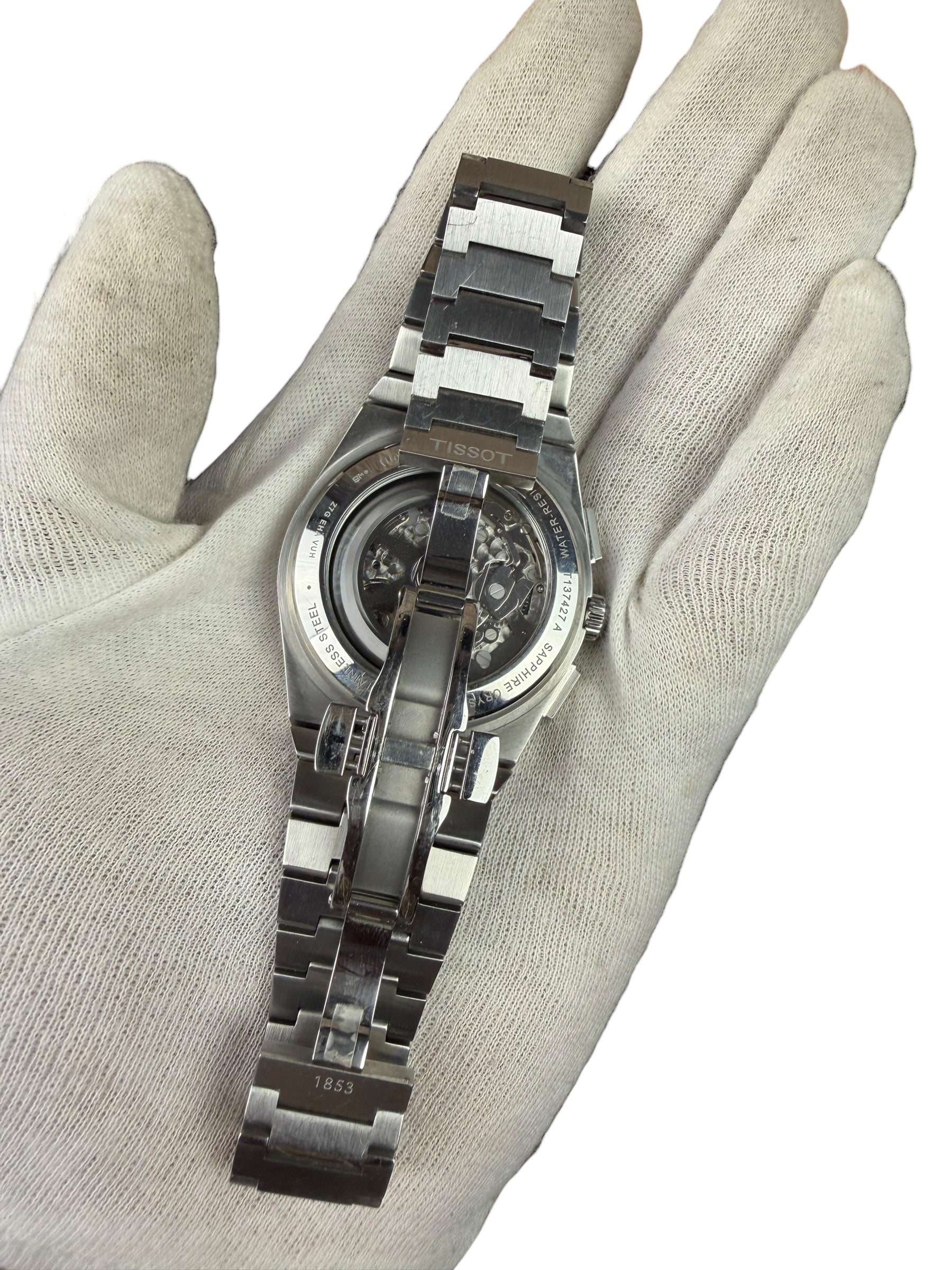 Tissot PRX Chronograph 42mm White & Navy Dial