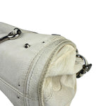 Chloé White Leather Paddington Handbag (Repainted)
