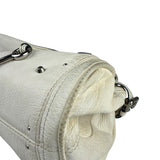 Chloé White Leather Paddington Handbag (Repainted)