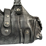 Chloe Metallic Silver Silverado Handbag