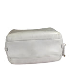 Chanel White Quilted Leather Vanity Small Bowling Two-Way Bag 2019