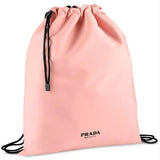 Prada Beauty Pink/Black Reversible Drawstring Backpack