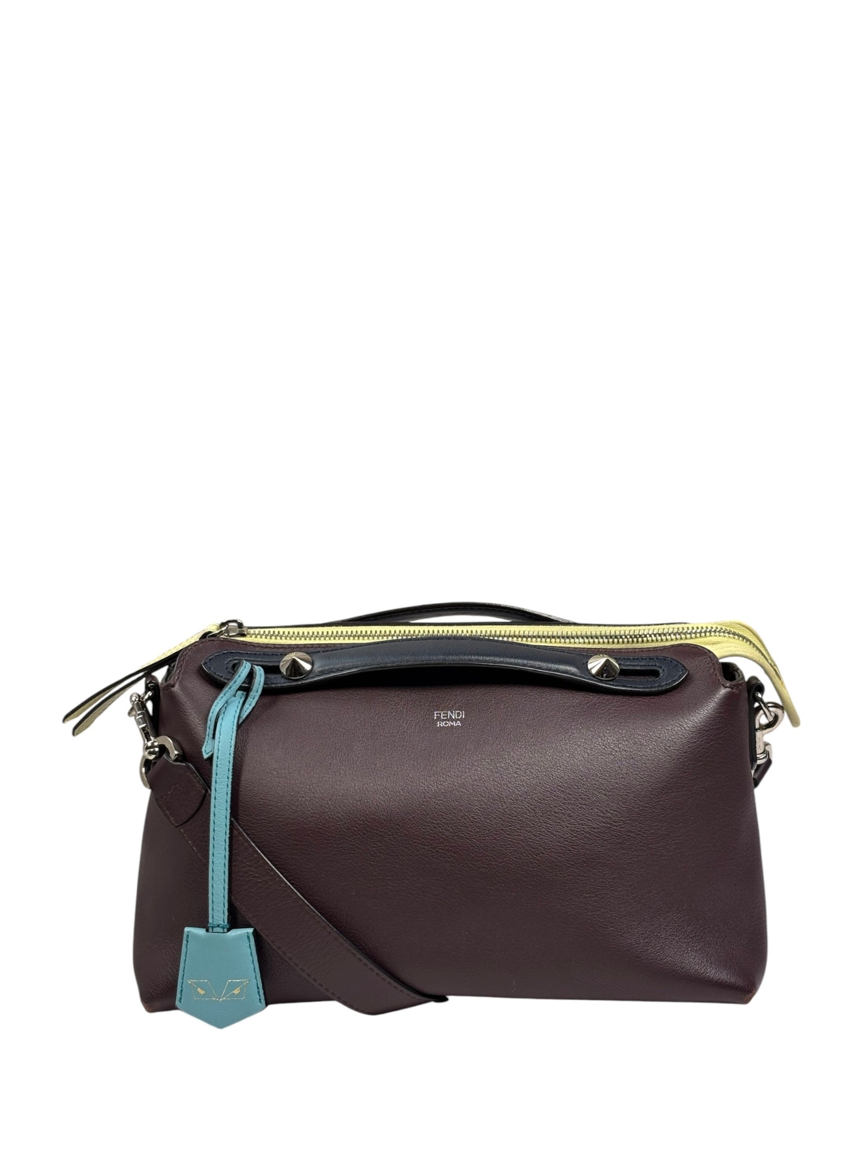 Fendi Burgundy By The Way 2 Way Boston Bag