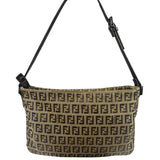 Fendi Vintage Brown Zucca Shoulder Bag