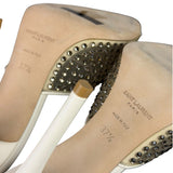YSL Crystal Blonde Mules 37.5