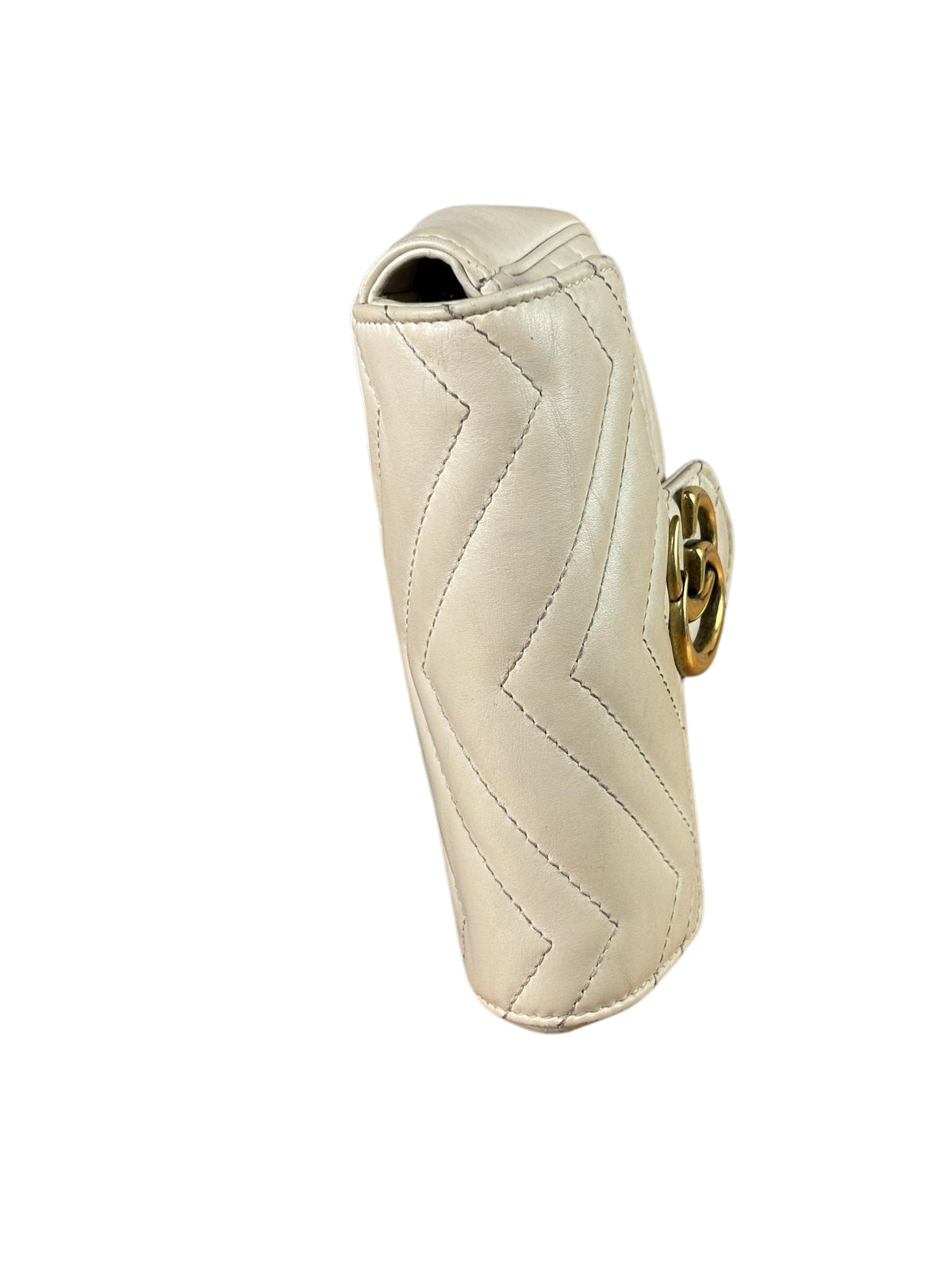 Gucci Marmont Mini Ivory Calfskin Leather Bag