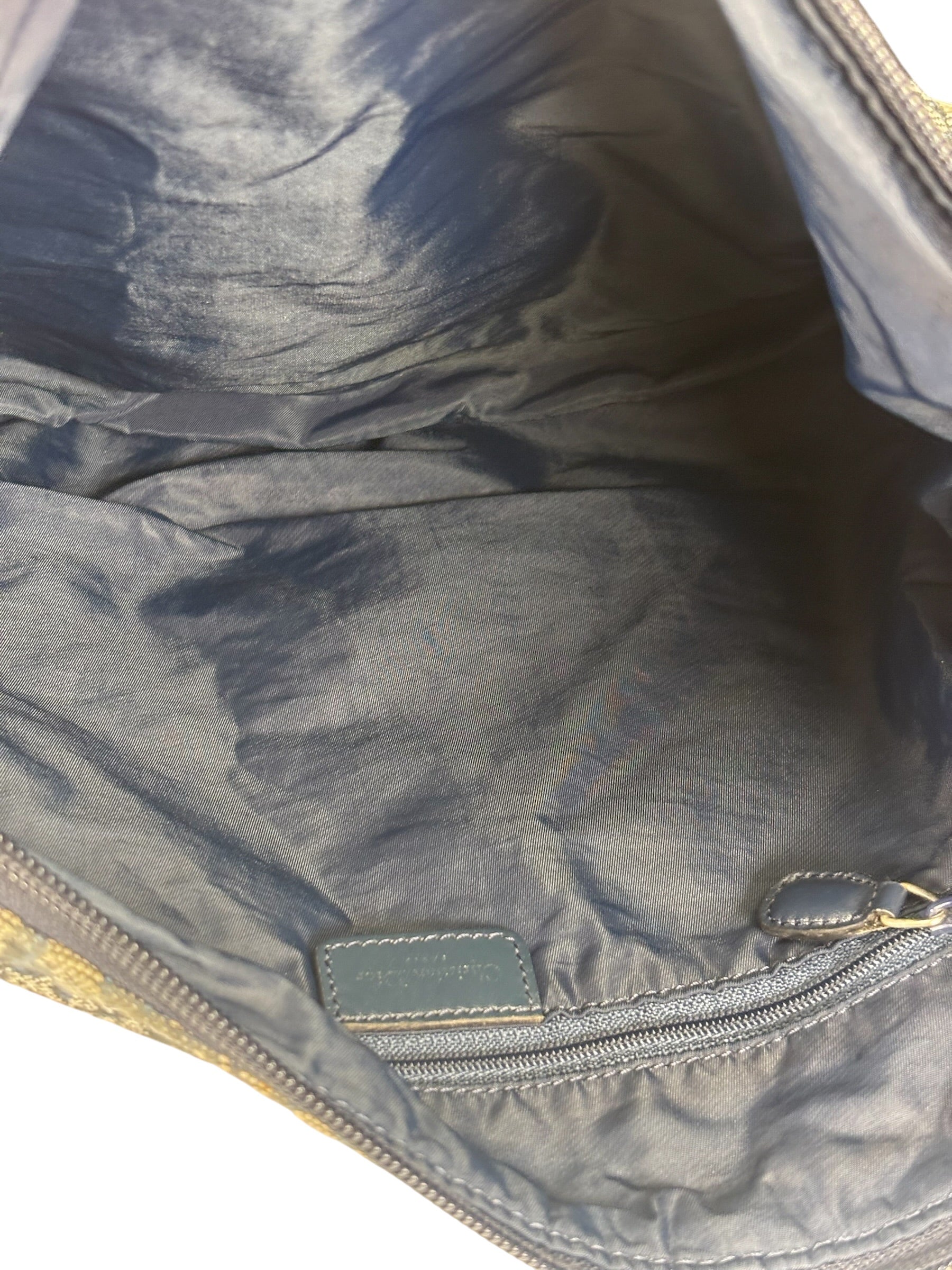 Christian Dior Vintage Blue/Black Trotter Messenger Bag