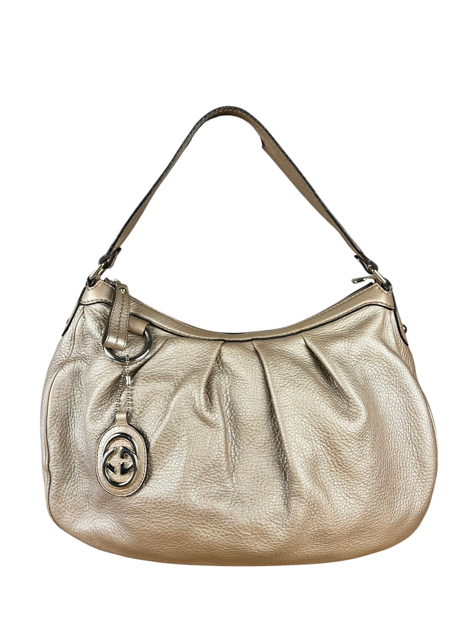 Gucci Metallic Leather Shoulder Bag