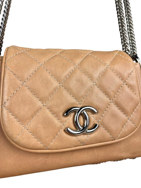 Chanel Beige Bijoux Accordion Flap Bag 2008