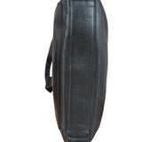 Chanel Vintage Black Leather Zip Shoulder Bag - 1998