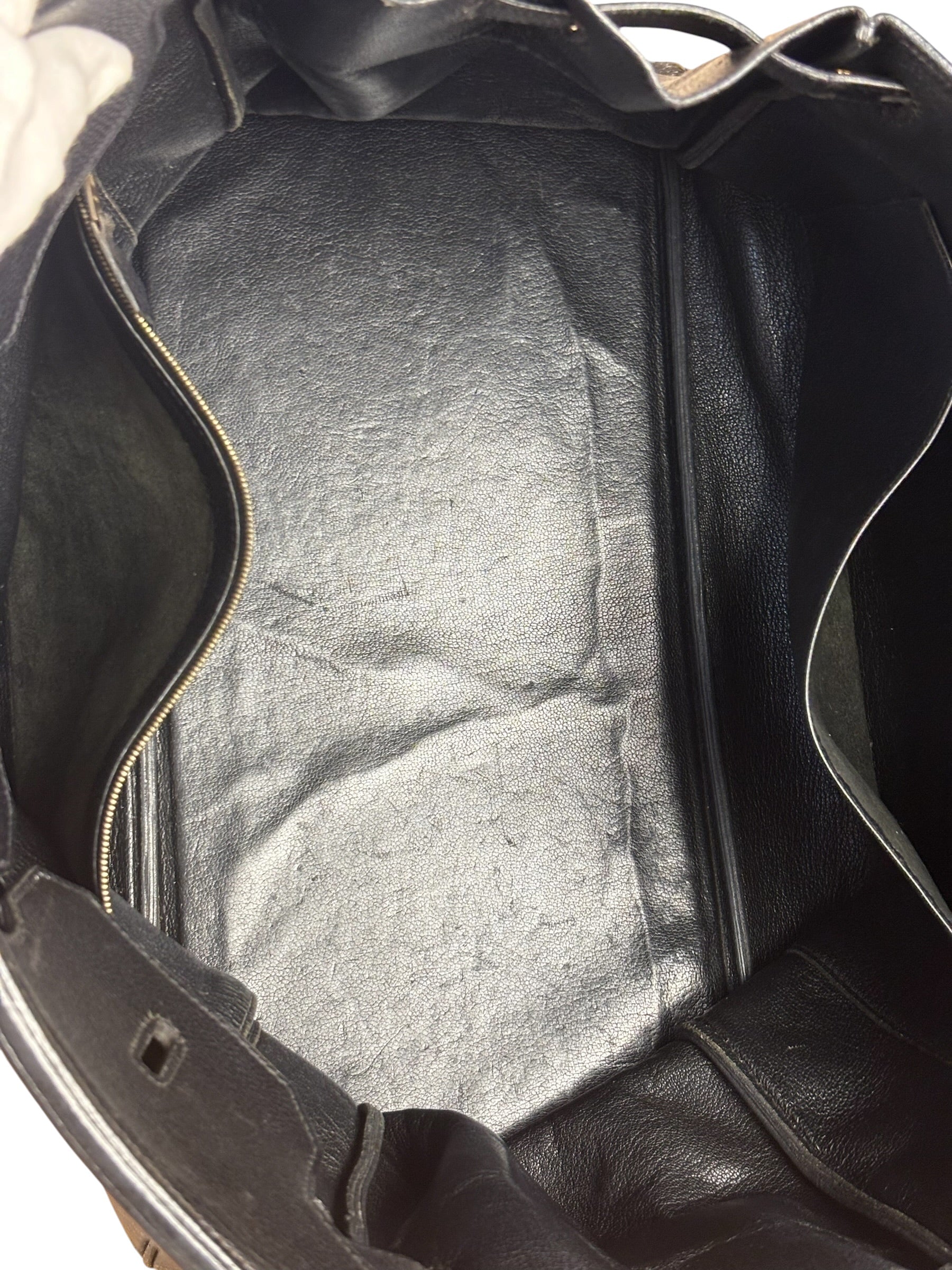 Hermes Black Togo Leather Birkin 40 Handbag Gold 1998
