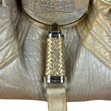 Fendi Metallic Gold Spy Shoulder Bag
