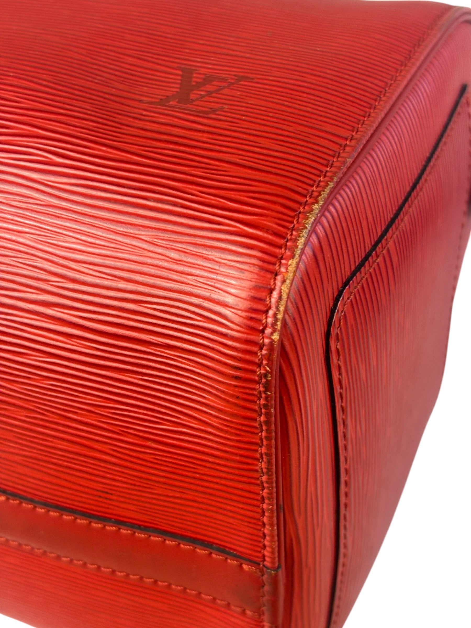 Louis Vuitton Red Epi Leather Speedy 30