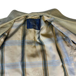Burberry Vintage Khaki Plaid Lined Coat