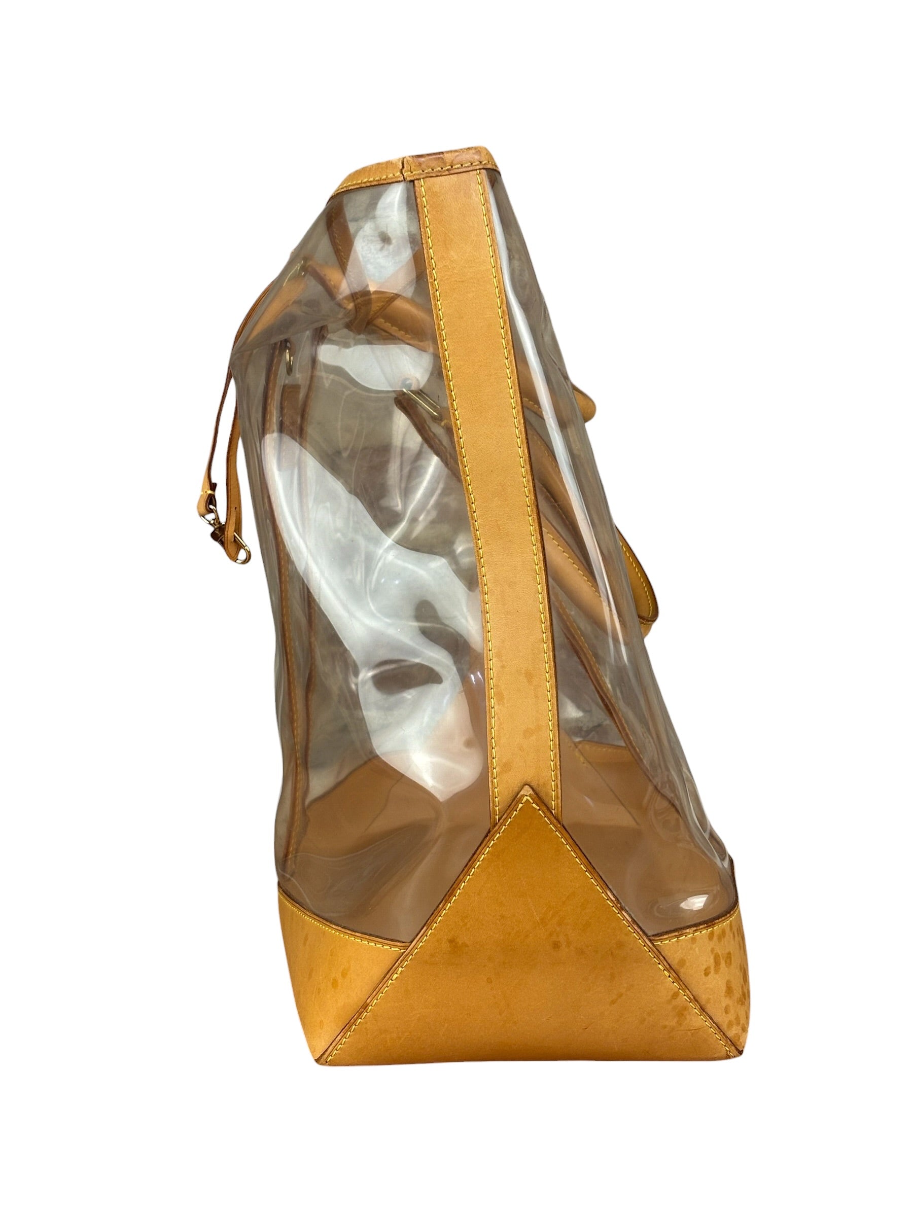 Louis Vuitton Limited Edition Transparent Vinyl Ambre Cabas Tote Bag GM