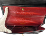 Chanel Vintage Black Quilted Leather Double Flap Bag 1995