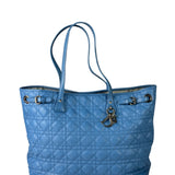 Christian Dior Blue Leather Panarea Tote