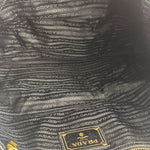 Prada Vintage Black Shine Leather Vitello Daino Tote