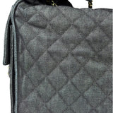 Chanel Navy Quilted Denim/Leather Trim 25 Hobo Bag 2021