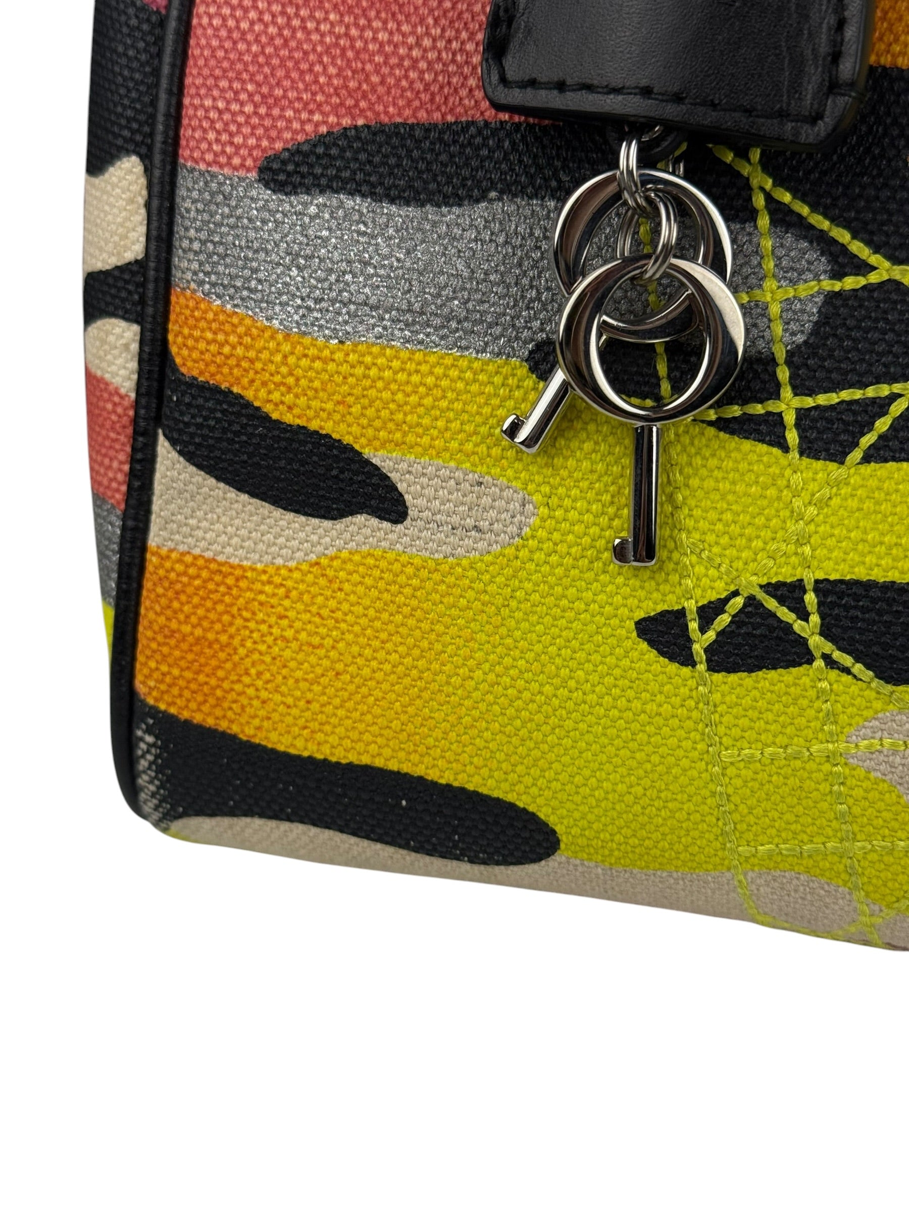 Christian Dior x Anselm Reyle Camouflage Boston Bag