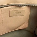 YSL Vintage Classic Y Cabas Peach Leather 2Way Handbag