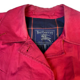 Burberry Vintage Red/Navy Check Mid Length Coat